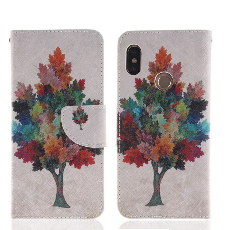 Housse Xiaomi Redmi Note 5 Arbre Aquarelle