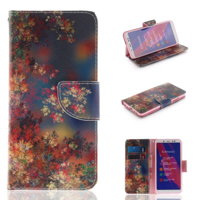 Housse Xiaomi Redmi Note 5 Automne Floral