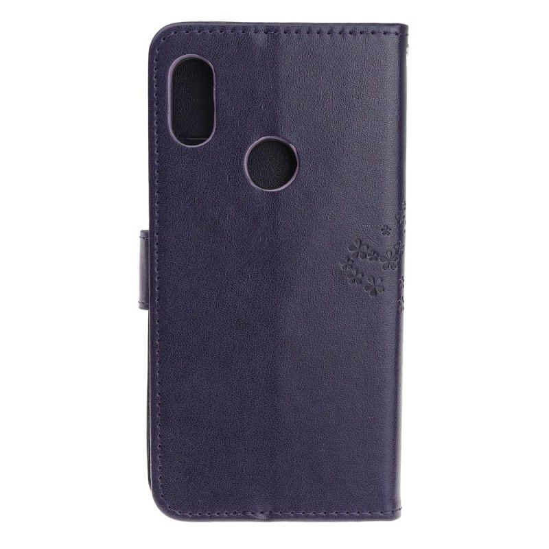 Housse Xiaomi Redmi Note 7 Arbre Et Hiboux À Lanière