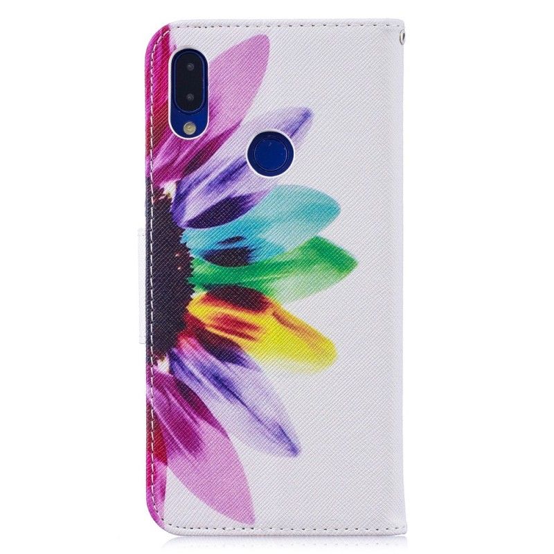 Étui Housse Xiaomi Redmi Note 7 Fleur Aquarelle