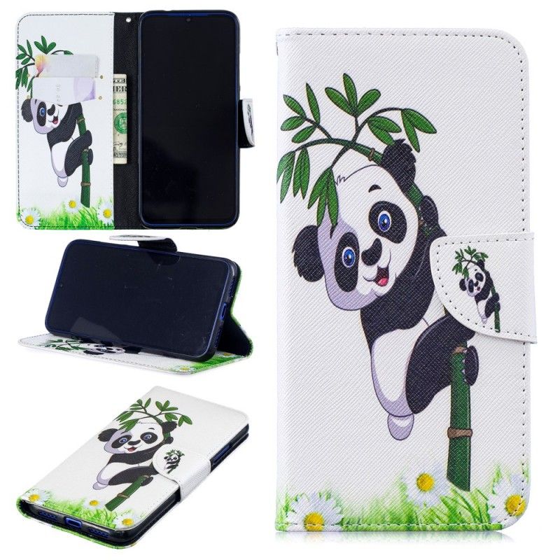 Housse Xiaomi Redmi Note 7 Panda Sur Le Bambou