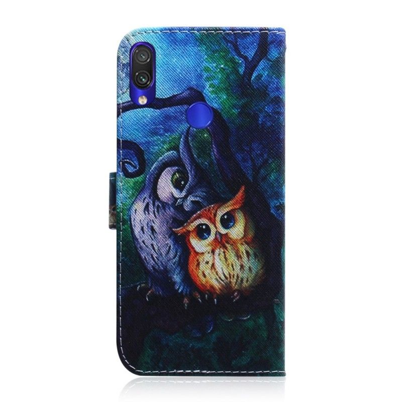 Housse Xiaomi Redmi Note 7 Peinture De Hiboux