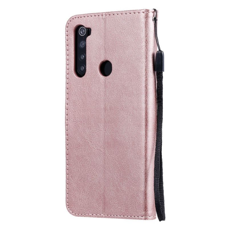 Étui Housse Xiaomi Redmi Note 8 Effet Cuir À Lanière