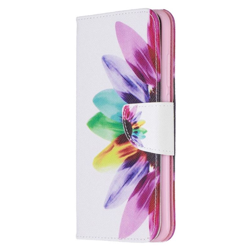 Housse Xiaomi Redmi Note 8 Fleur Aquarelle