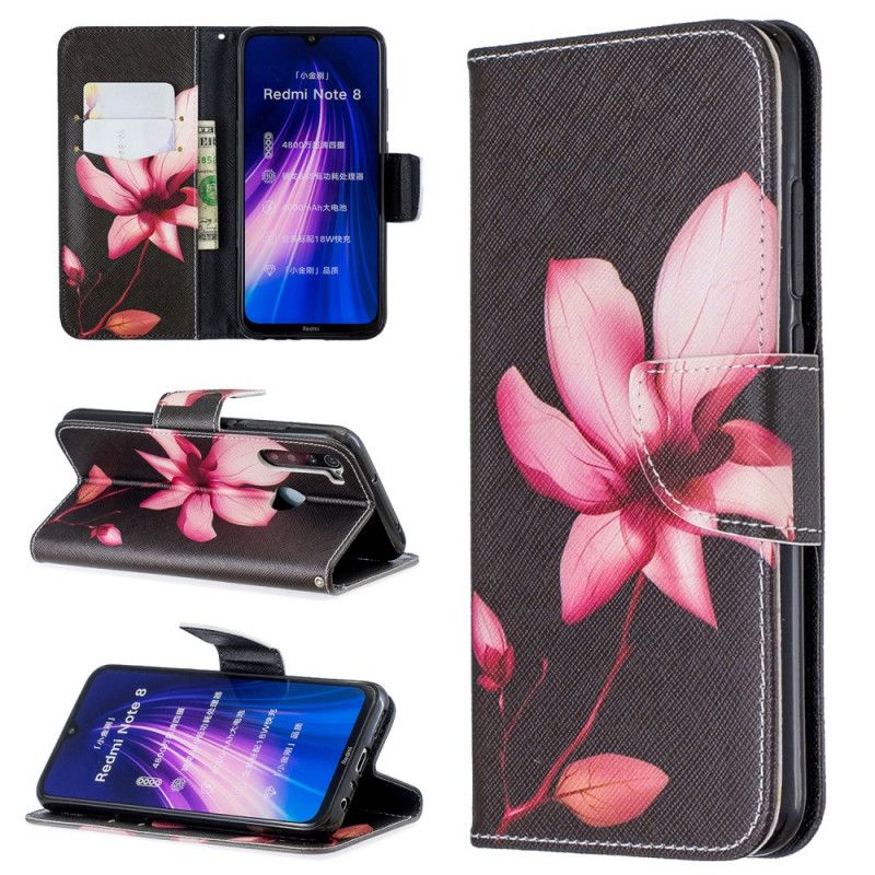 Housse Xiaomi Redmi Note 8 Fleur Rose