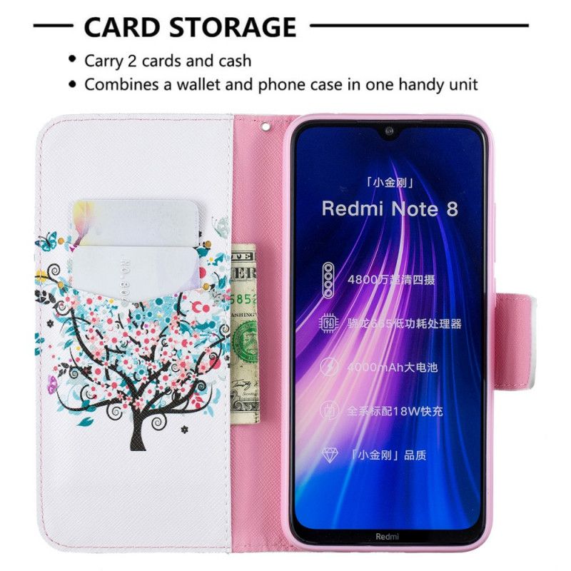 Housse Xiaomi Redmi Note 8 Flowered Tree