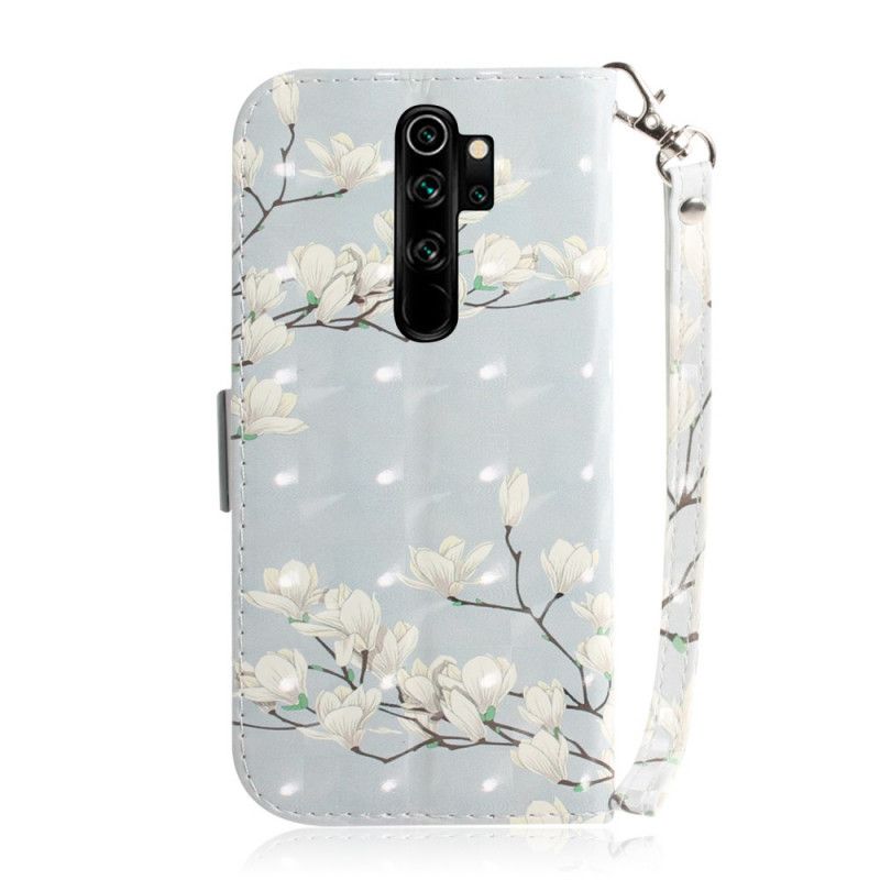 Housse Xiaomi Redmi Note 8 Pro Arbre En Fleurs À Lanière