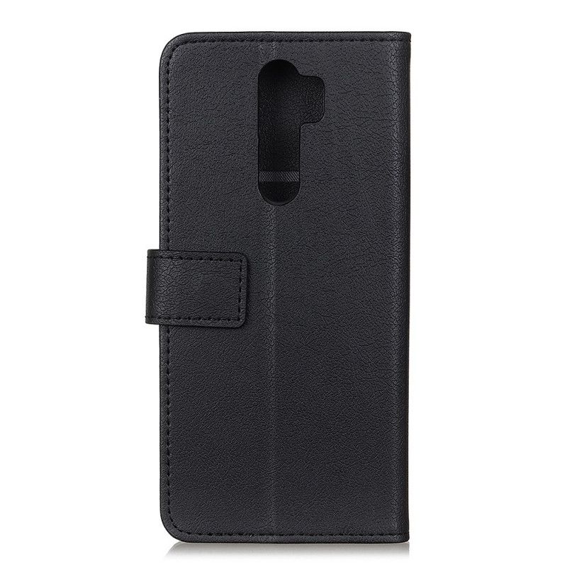 Housse Xiaomi Redmi Note 8 Pro Effet Cuir Brillant Simple