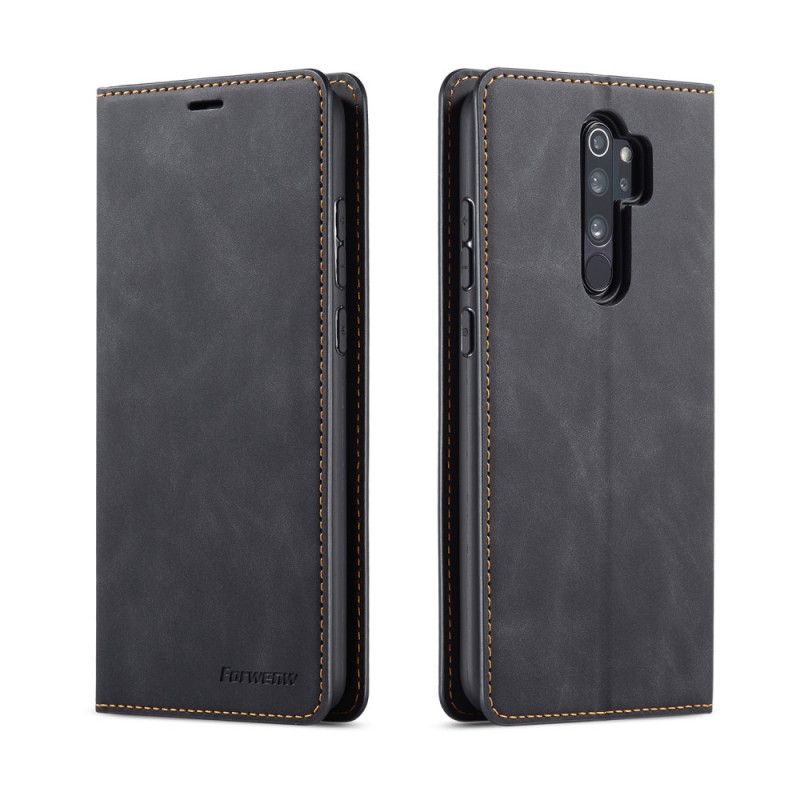 Housse Xiaomi Redmi Note 8 Pro Effet Cuir Forwenw