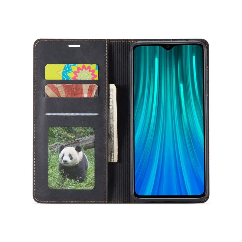 Housse Xiaomi Redmi Note 8 Pro Effet Cuir Forwenw