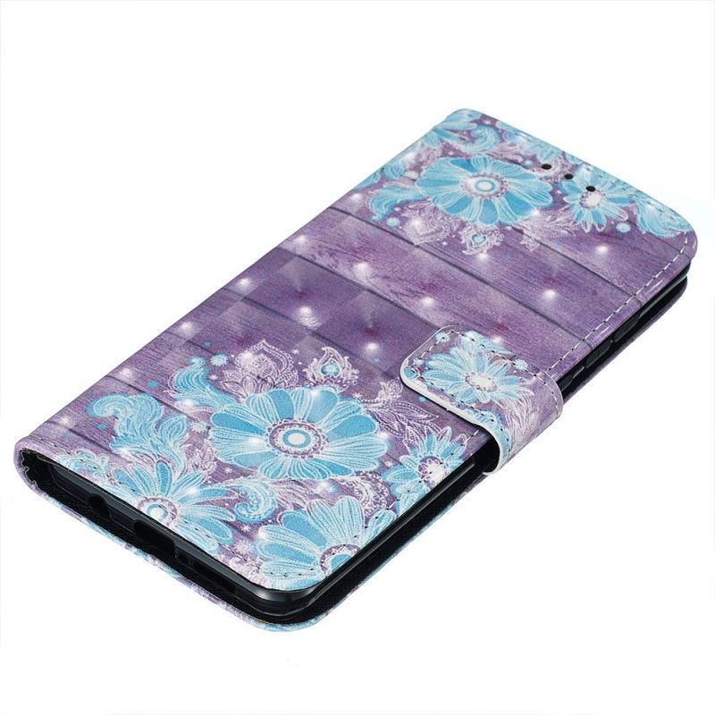 Housse Xiaomi Redmi Note 8 Pro Fleurs Bleues