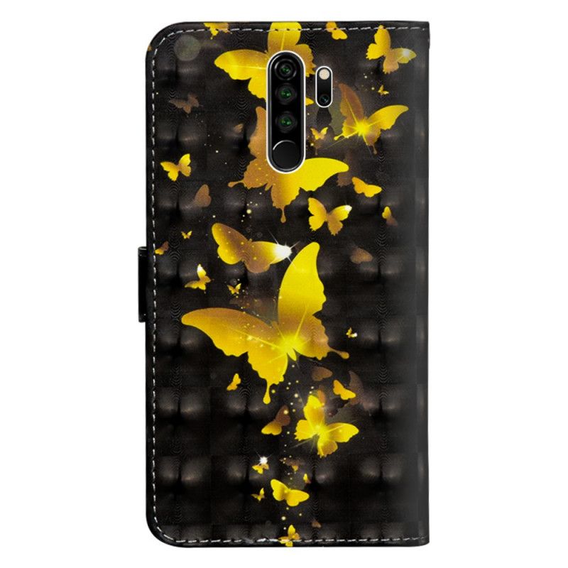 Housse Xiaomi Redmi Note 8 Pro Papillons Jaunes