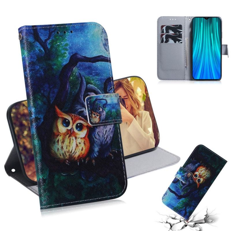 Housse Xiaomi Redmi Note 8 Pro Peinture De Hiboux