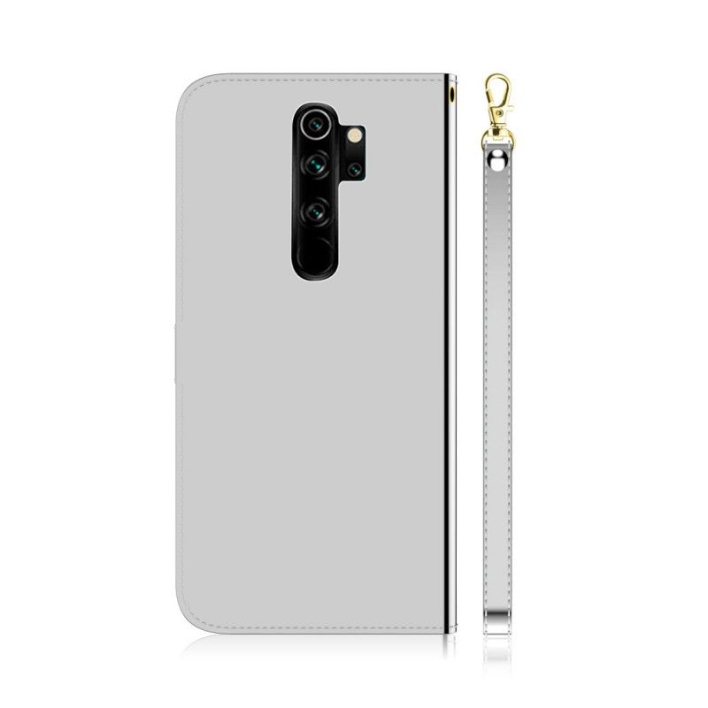 Housse Xiaomi Redmi Note 8 Pro Simili Cuir Couverture Miroir