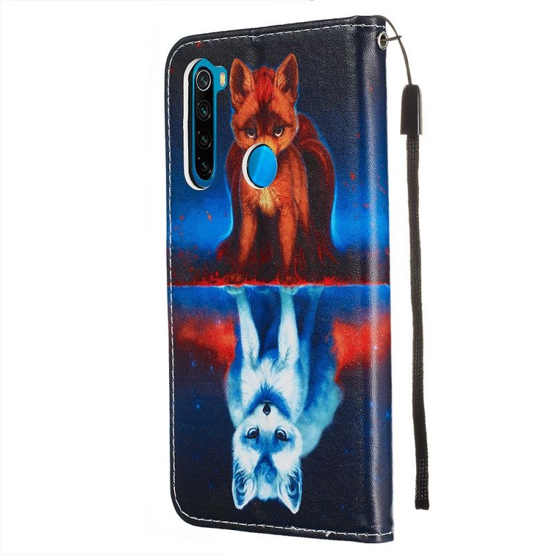 Housse Xiaomi Redmi Note 8 Reflet De Julien Le Chien À Lanière