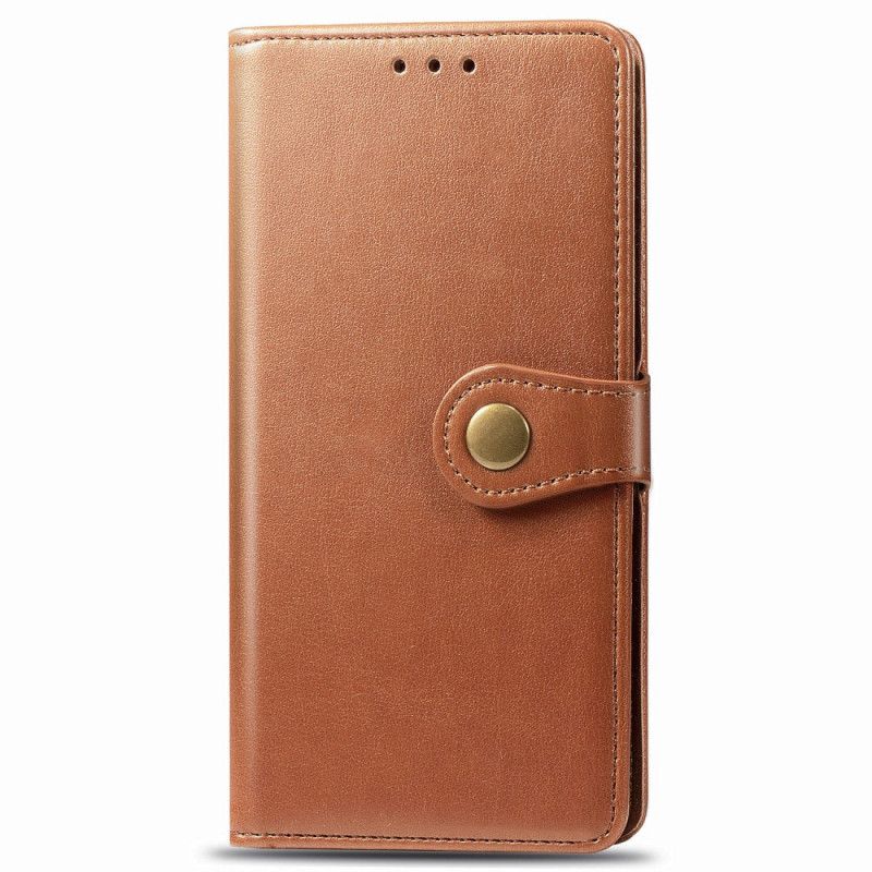 Housse Xiaomi Redmi Note 8 Simili Cuir Et Fermoir Vintage