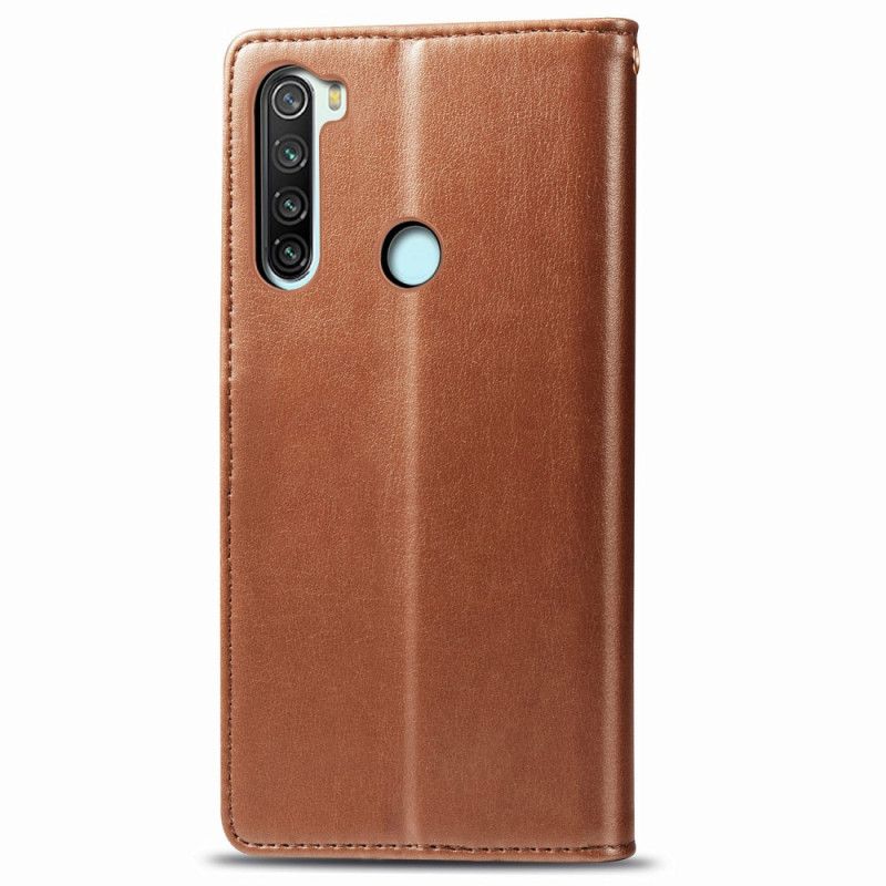 Housse Xiaomi Redmi Note 8 Simili Cuir Et Fermoir Vintage