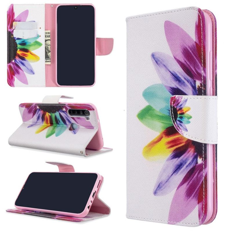 Housse Xiaomi Redmi Note 8t Fleur Aquarelle