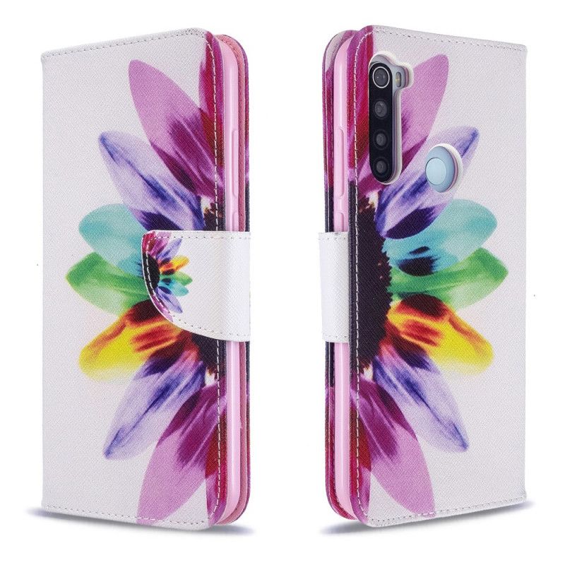 Housse Xiaomi Redmi Note 8t Fleur Aquarelle