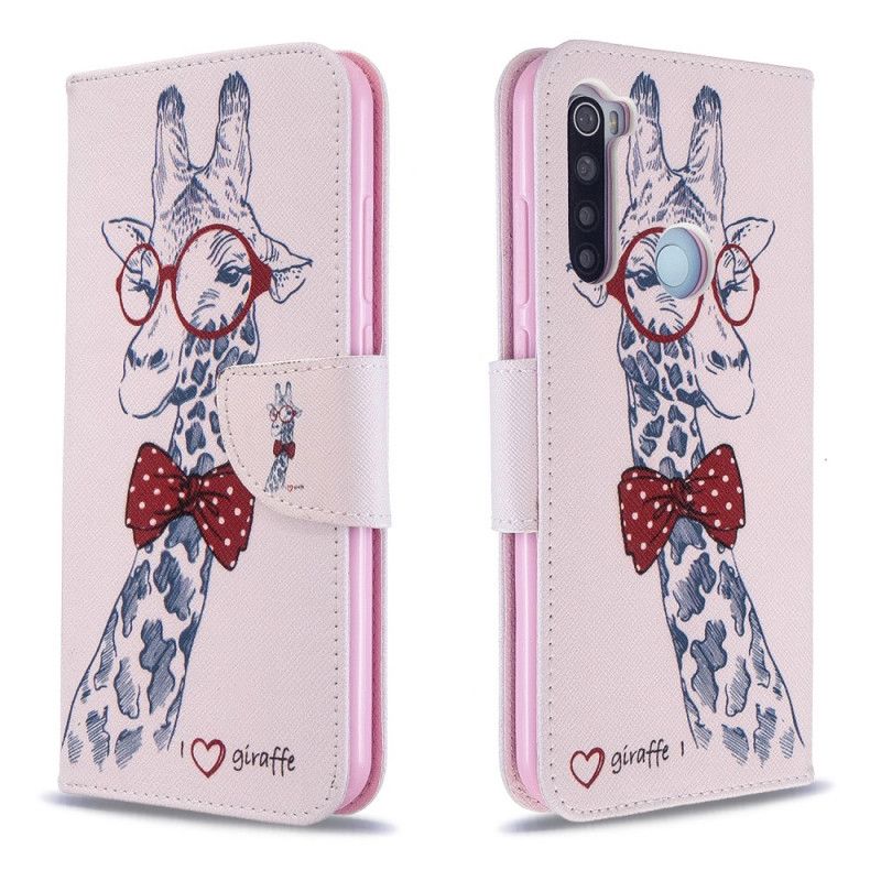 Housse Xiaomi Redmi Note 8t Girafe Intello