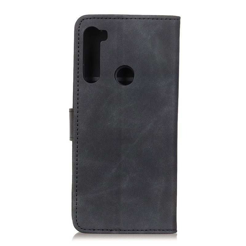 Housse Xiaomi Redmi Note 8t Matte Effet Cuir Vintage Khazneh