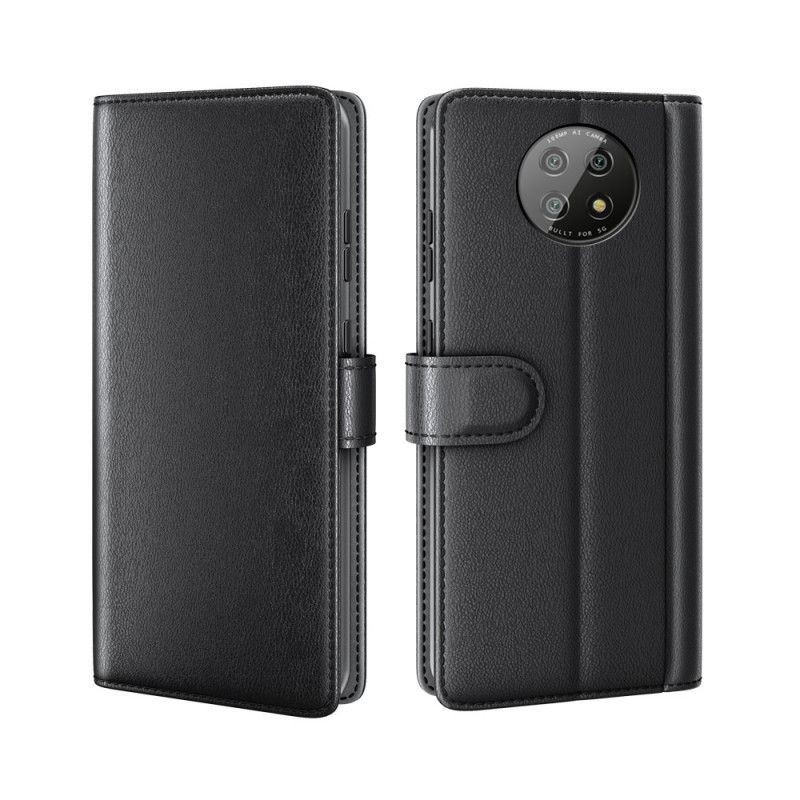 Étui Housse Xiaomi Redmi Note 9 5g / Redmi Note 9t 5g Cuir Véritable Fendu