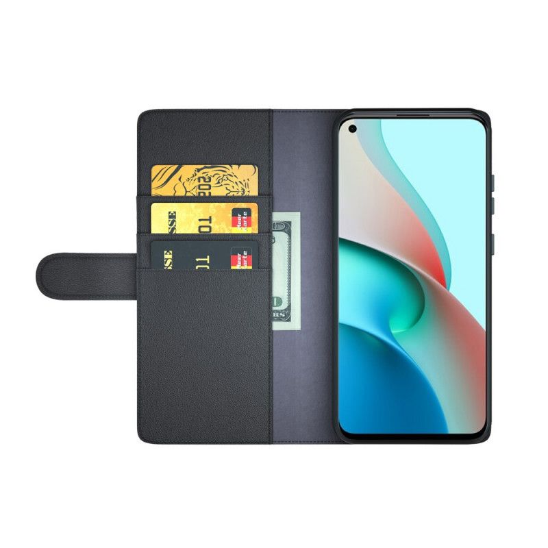 Étui Housse Xiaomi Redmi Note 9 5g / Redmi Note 9t 5g Cuir Véritable Fendu