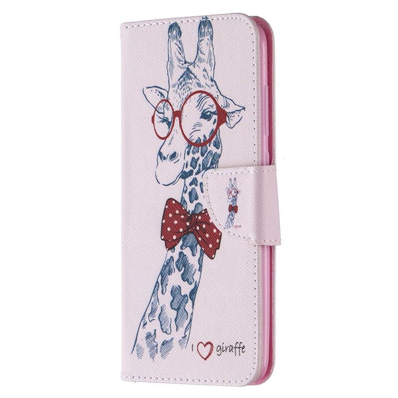 Housse Xiaomi Redmi Note 9 Girafe Intello