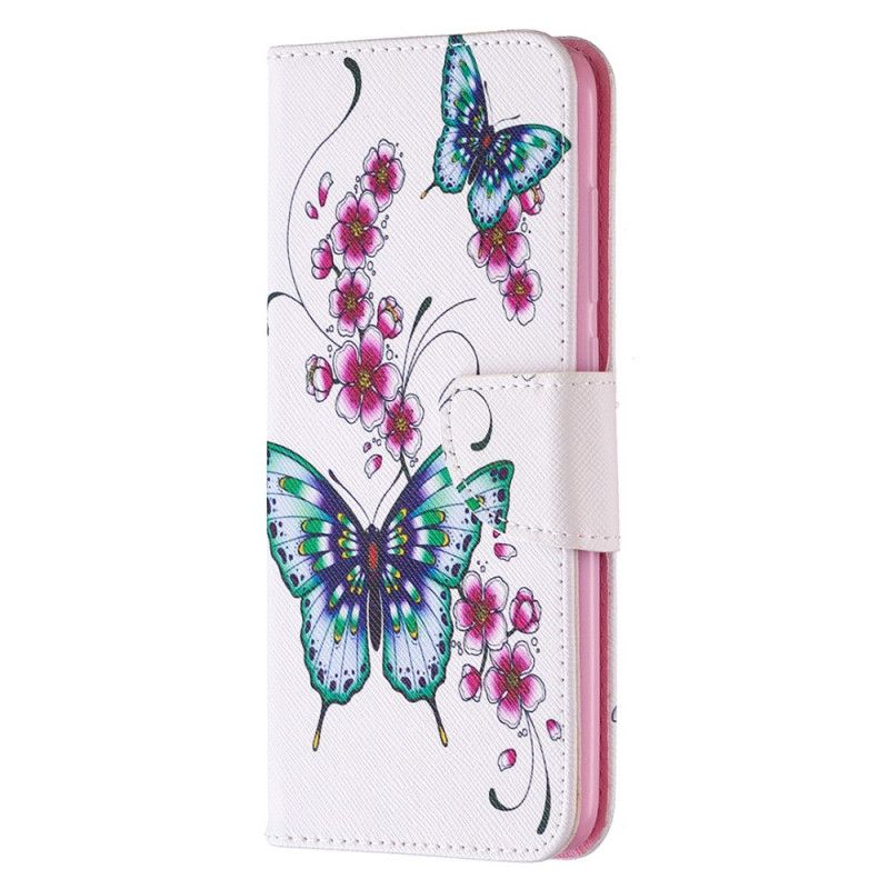 Étui Housse Xiaomi Redmi Note 9 Merveilleux Papillons