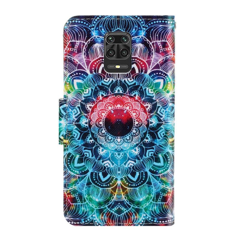 Housse Xiaomi Redmi Note 9 Pro Flashy Mandala À Lanière