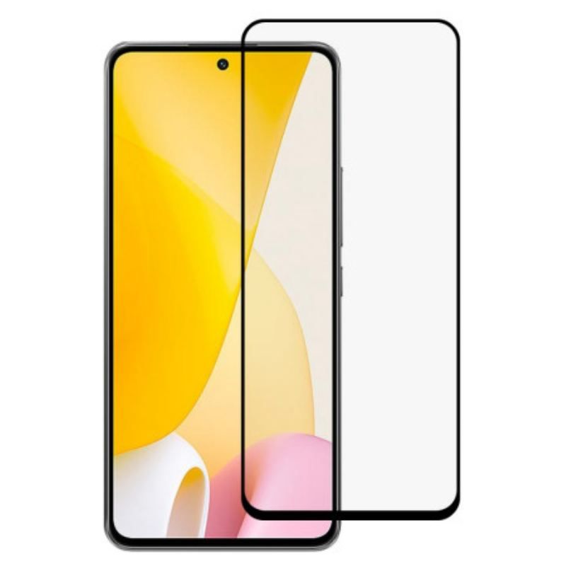 Protection écran verre trempé Xiaomi 12 Lite Contours Noirs