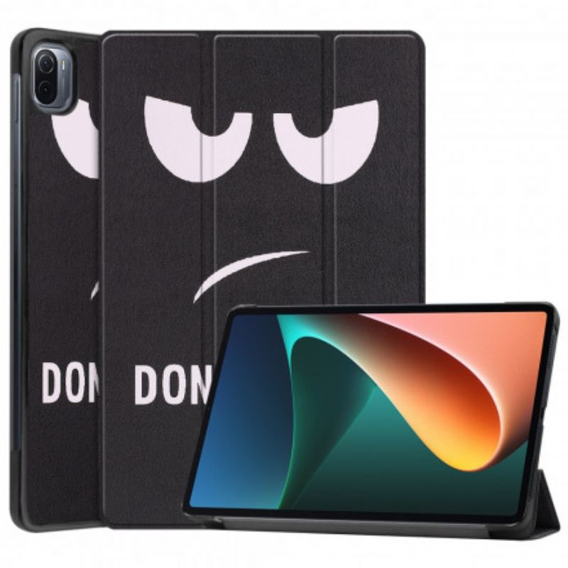 Smart Case Coque Pour Xiaomi Pad 5 Porte-stylet Don't Touch Me