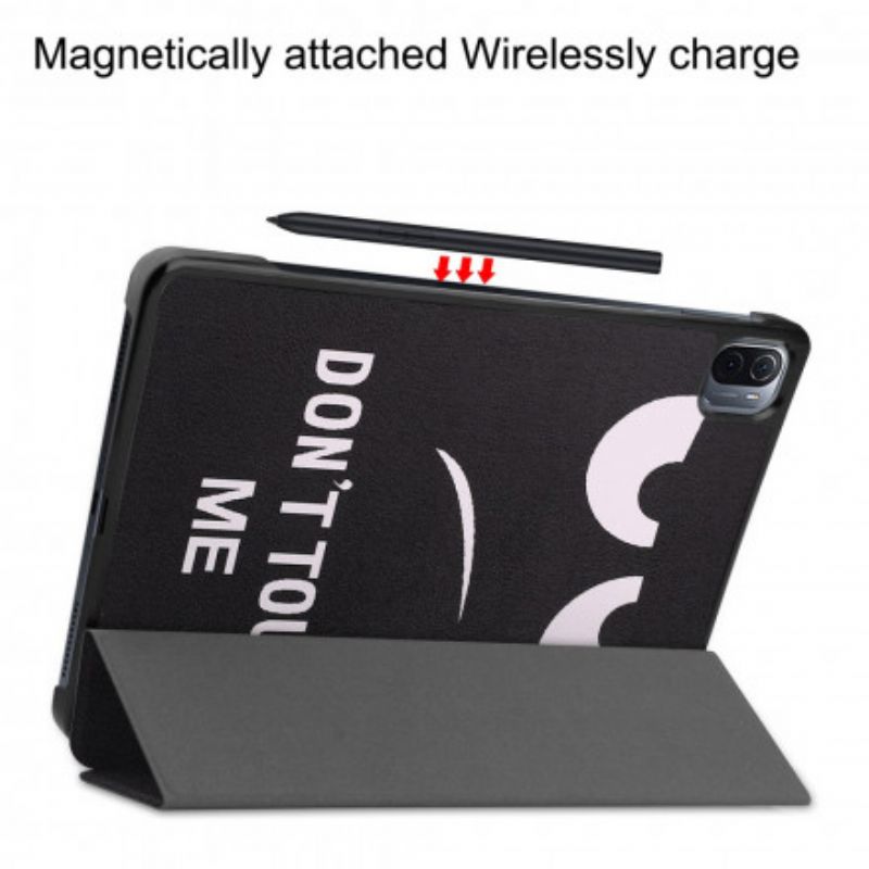 Smart Case Coque Pour Xiaomi Pad 5 Porte-stylet Don't Touch Me