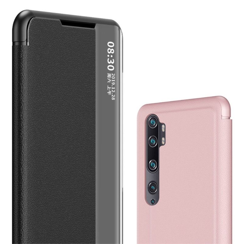 View Cover Xiaomi Mi Note 10 Lite Simili Cuir Texturé