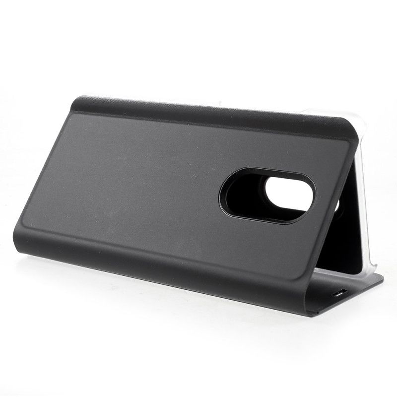 View Cover Xiaomi Redmi 5 Miroir Et Effet Cuir