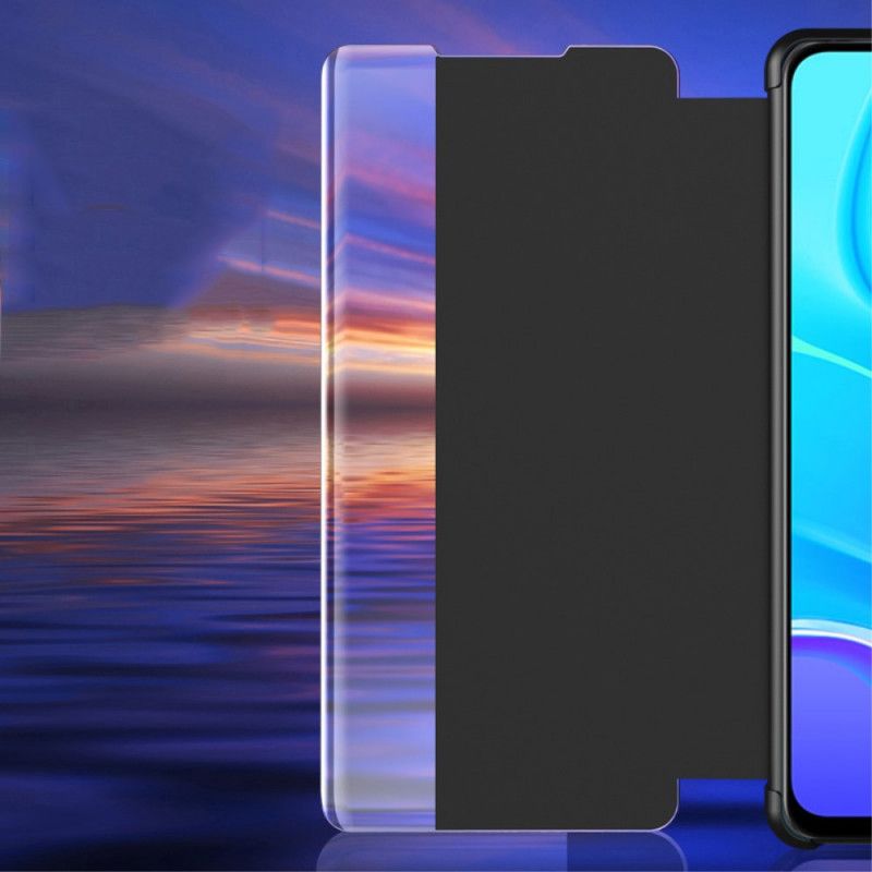 View Cover Xiaomi Redmi 9 Simili Cuir Texturé