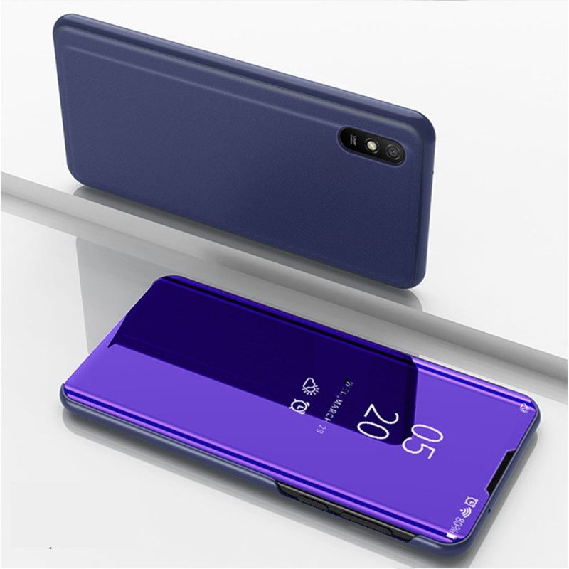 View Cover Xiaomi Redmi 9a Miroir Et Simili Cuir