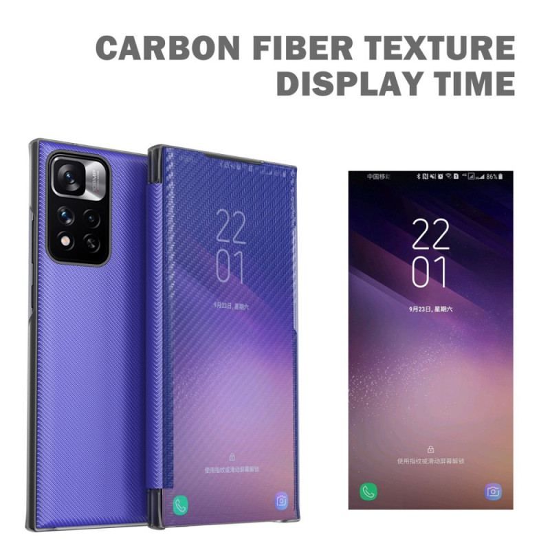 View Cover Xiaomi Redmi Note 11 Pro Plus 5G Fibre Carbone